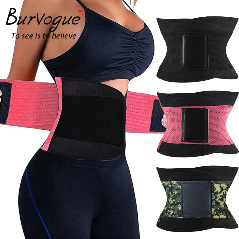 Ceny Burvogue Shaper kobiety urządzenie do modelowania sylwetki wyszczuplający modelujący pas pasy mocna kontrola gorset waist trainer Cincher Plus rozmiar S 3XL Shapewear