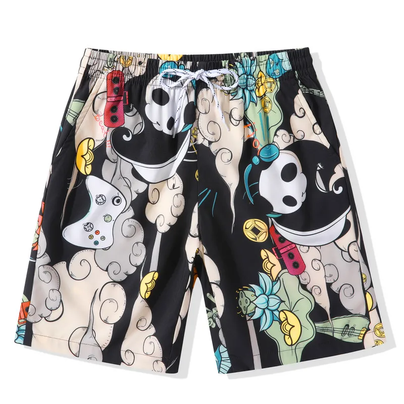 

HFNF quick-drying swim print shorts summer board surf swimsuit beach short men running male