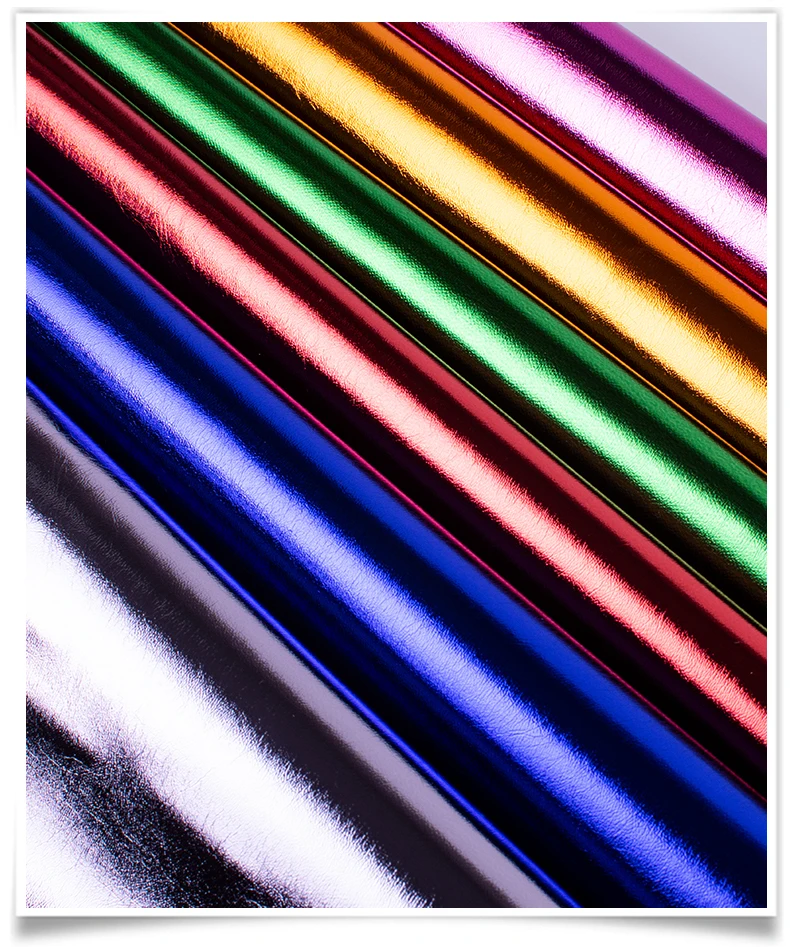 

Factory direct metal film 101 pattern pu leather fabric pearlescent artificial shiny surface garment leather soft 1m