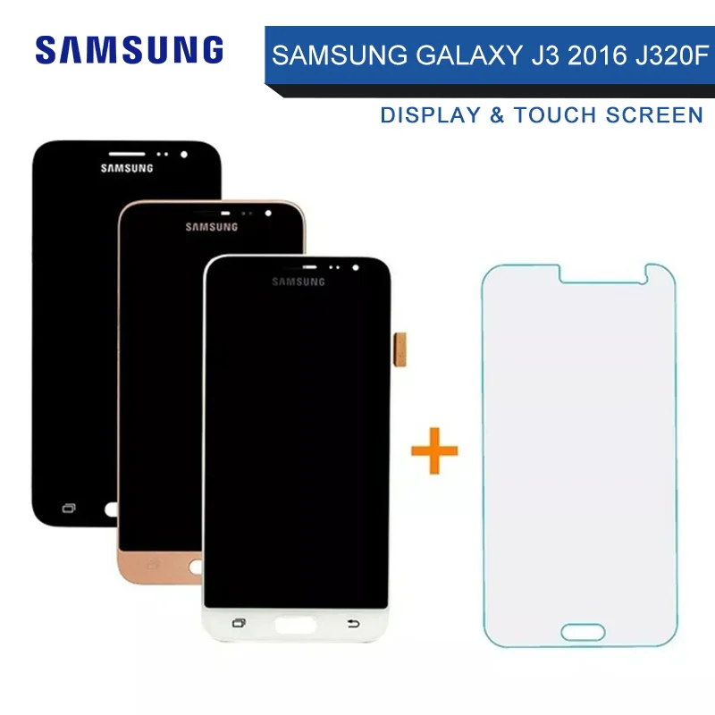 

LCD For Galaxy J3 2016 J320F J320A J320FN J320M LCD Display Touch Screen Digitizer Assembly J320F Screen with brightness adjust