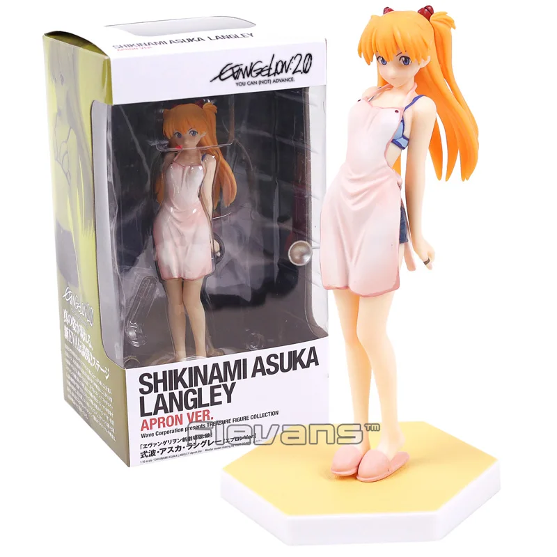 

WAVE EVA Neon Genesis Evangelion Shikinami Asuka Langley Apron Ver. PVC Figure Collectible Model Toy 17cm