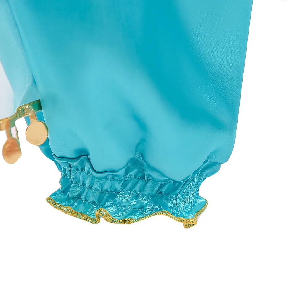 Cosplay jasmine princess dress Aladdin Halloween Christmas children's party costume women's dress two-piece