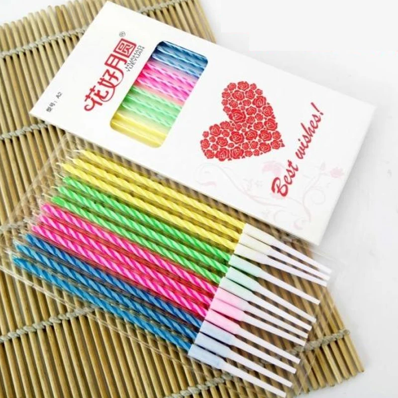 50/100 box Multicolor Candle Cake Party Birthday candle Party Festival