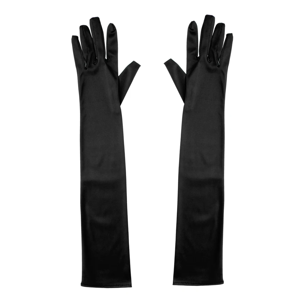 Fashion Stretch Long Finger Gloves Wedding Bridal Opera Party Prom Fancy Corset Evening Dress stretchy comfortable Gloves