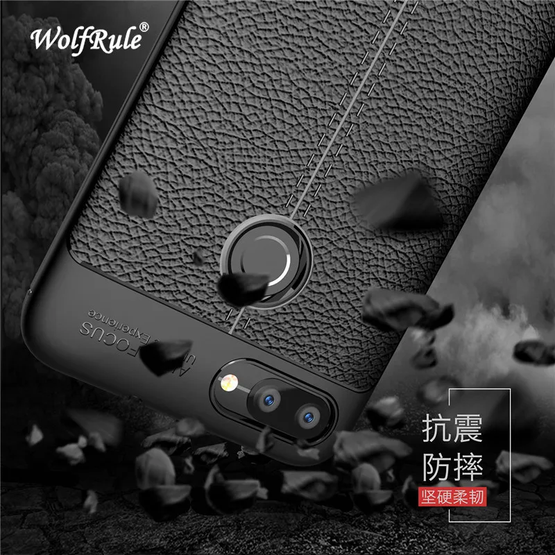 

WolfRule Asus Zenfone Max Plus ZB570TL Case Shockproof Luxury Leather TPU Case For Asus ZenFone Max Plus M1 ZB570TL Funda X018D]