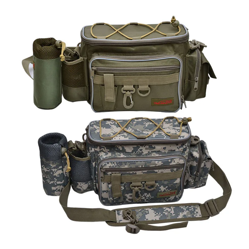 

Tsurinoya Fishing Bag 27*10*20cm Multifunctional lure waist bag Outdoor fishing bag canvas Fishing Tackle bag