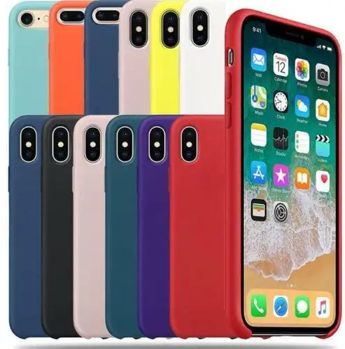 

For iphone 7 6 6s plus 5 5s SE 8 Plus X XS XR xs max Phone Silicone Case Cover For iPhone X Xs Max XR 5S SE Cases tpu case hot