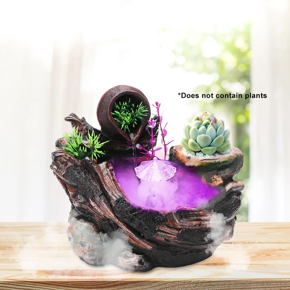 Artificial Landscape Indoor Desktop Water Fountains Rockery With