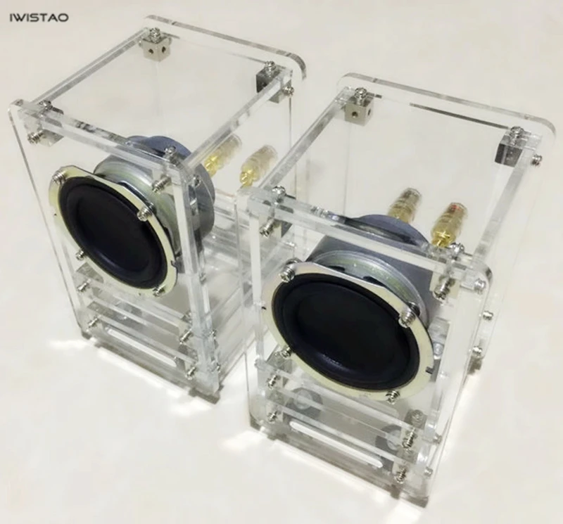 IWISTAO 20W HIFI 2.75 Inch Transparent Labyrinth Speaker 5MM Acrylic Plate 4 ohm 84dB 1 Pair Stereo Audio IWISTAO 20W HIFI 2.75 Inch Transparent Labyrinth Speaker 5MM Acrylic Plate 4 ohm 84dB 1 Pair Stereo Audio
