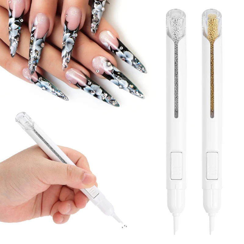

Nail Metal Beads Picking Dotting Painting Bullion Pen Multi-functionDIY Manicure Decorations Painting Pens Nail Art Decoration