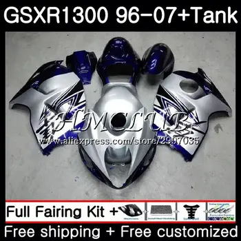 

Kit For SUZUKI Blue silvery Hayabusa GSXR-1300 1996 1997 1998 1999 2000 2001 39HC.2 GSXR 1300 GSXR1300 96 97 98 99 00 01 Fairing
