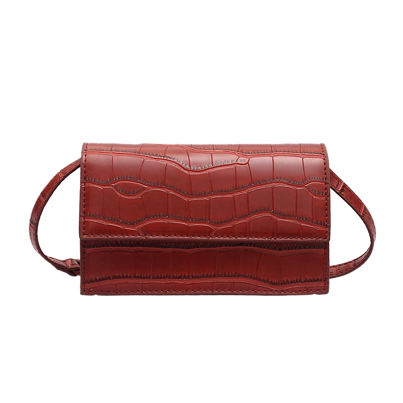

BEAU-Stone Pattern Crossbody Bags For Women Small Pu Leather Purses And Handbags New Designer Ladies Shoulder Messenger Bag Bi