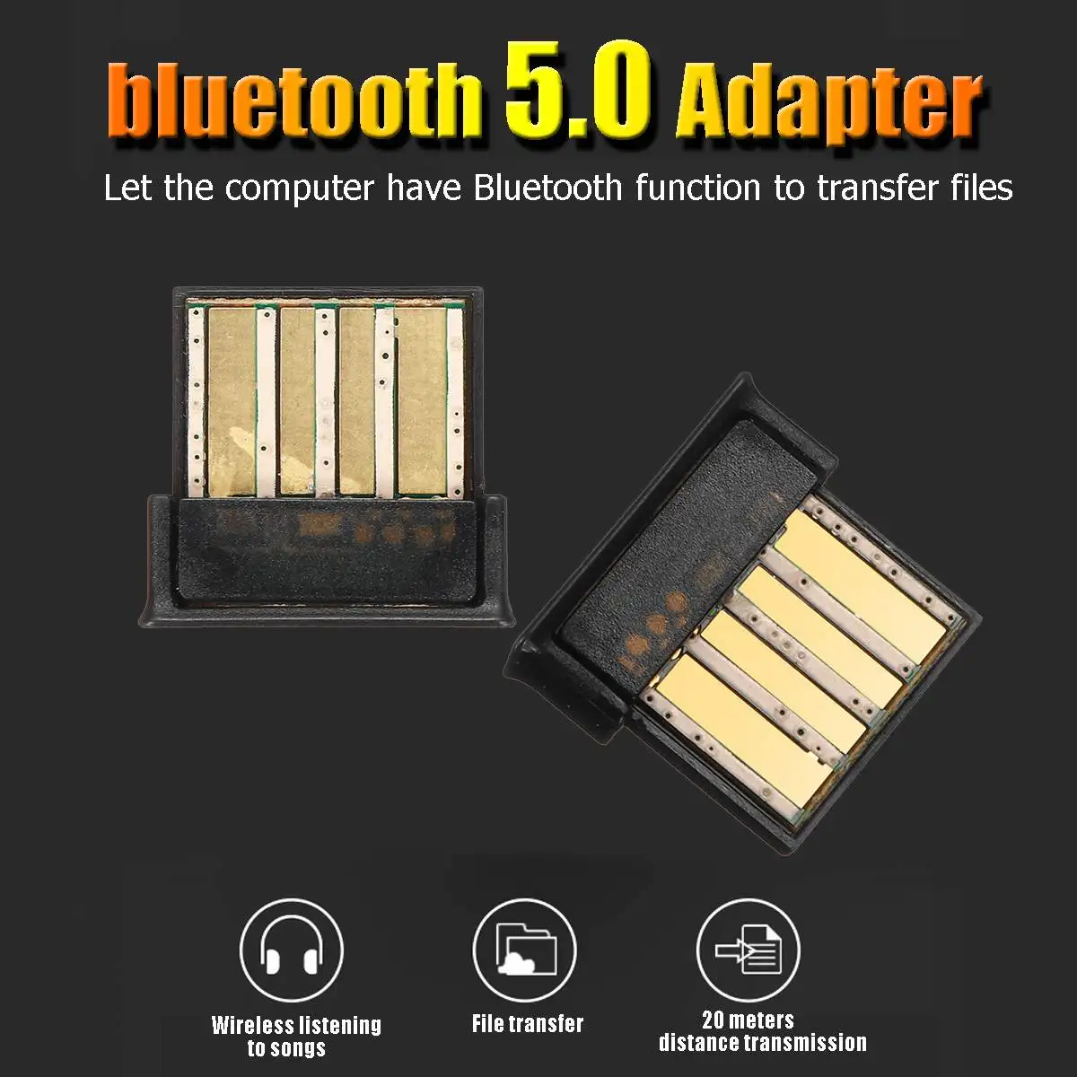 LEORY Draadloze USB bluetooth 5,0 адаптер bluetooth ключ Muziek звуковой приемник Adaptador Voor компьютер ПК ноутбук