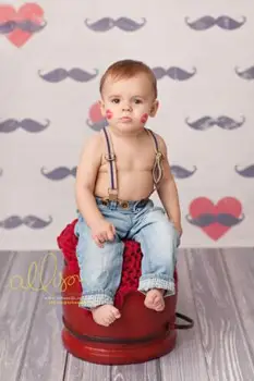 

Valentine's Day Vinyl Photography Backdrops Newborns Customized Computer Printed Background Love valentine F-1969