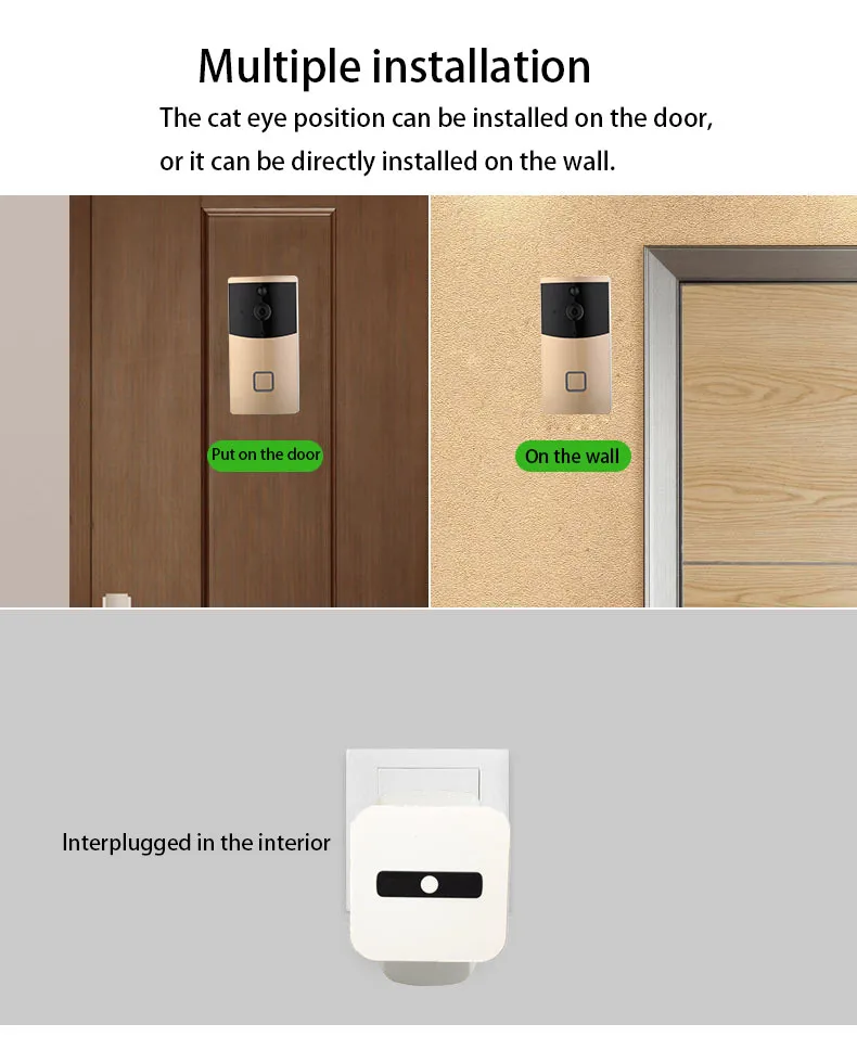 IP Video WI FI Video Door Phone Ring Door Bell