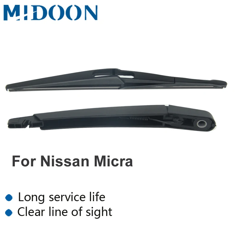 

MIDOON Rear Wiper Arm & Rear Wiper Blade for Nissan Micra