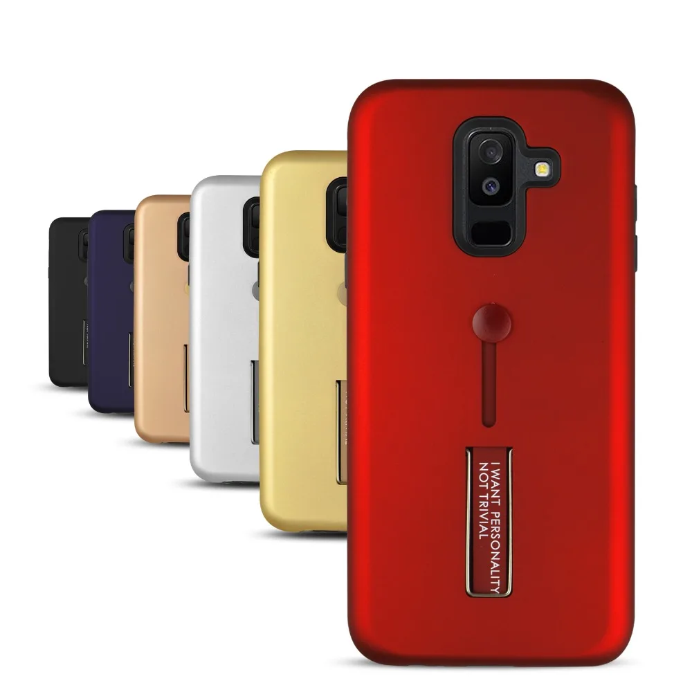 

TPFIX Phone Case For Samsung Galaxy A6 2018 Hard Cover TPU PC 2 In 1 Fitted Case For A5 A6 A7 A8 Plus 2018 2017 Back Kickstand