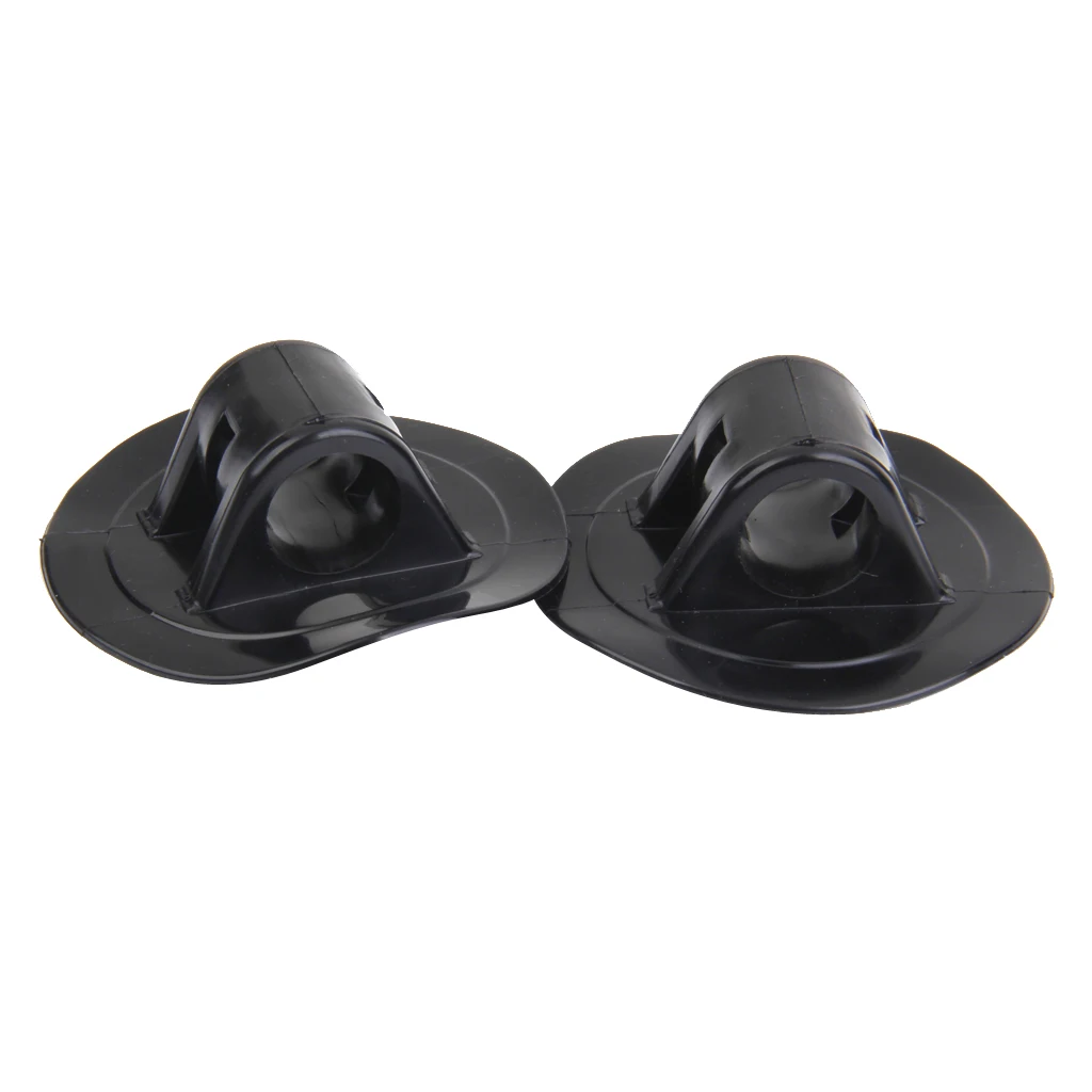 2pcs PVC Marine Boat Kayak Canoe Engine Mount Boat Motor Stand Holder Accessory Boat Holder Black 