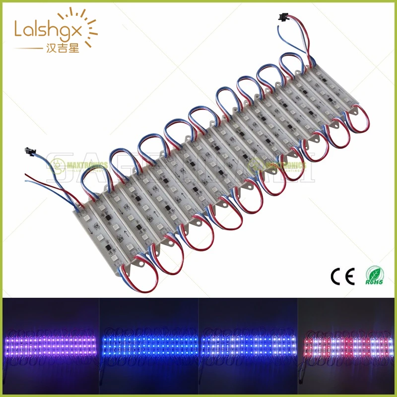 Бесплатная доставка 20 шт./лот T7515 DC12V 3 светодиодный s 5050 RGB WS2811IC индивидуально адресуемых полноцветный Водонепроницаемый IP68 светодиодный