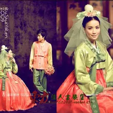 Yi Shui Ru Ren классические традиционные корейские свадебные костюмы для пары или влюбленных невесты и комплект для жениха