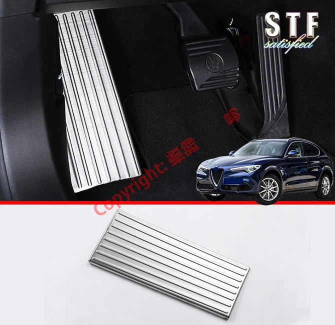Подставка под педаль из нержавеющей стали для Alfa Romeo Stelvio 2017 2018 2019|Лепнина