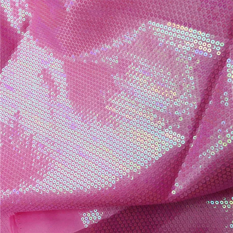 3mm Sequin Fabric Material Sparkling Glitter Sequins IRIDESCENT PURPLE Paillette