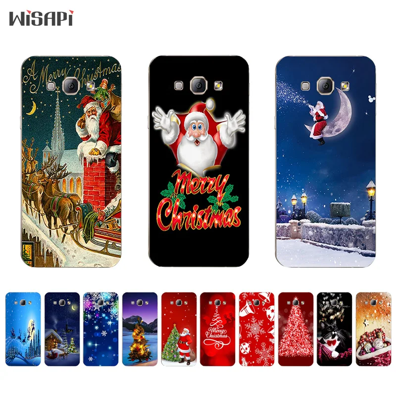 

for Samsung Galaxy A7 2015 TPU Phone Case for A3 A5 A8 2015 Shell Transparent for A300 A500 A700 A800 Merry Christmas Pattern