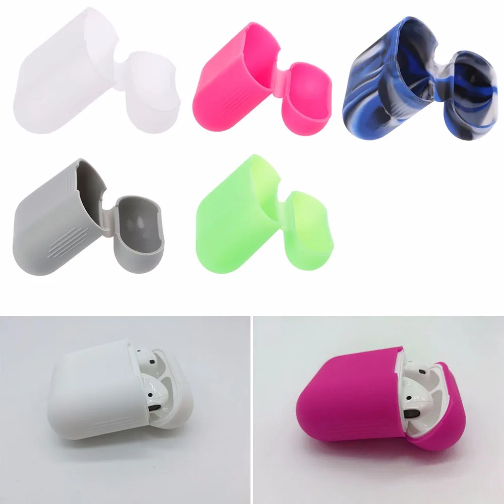 

Silicone Shock Proof Protector Sleeve Cover For AirPods Wireless Earphone Case