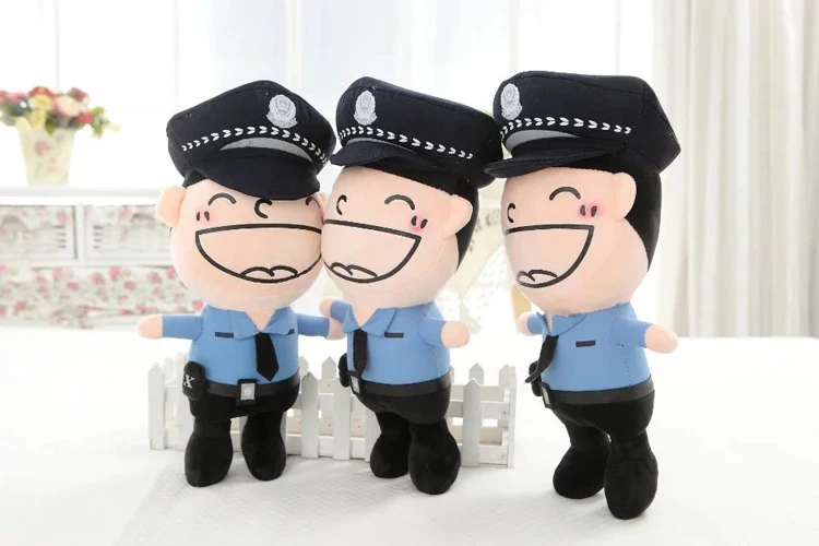 Полиция дурры мультфильм кукла заполнения характер commando игрушки 36 см большой мальчик игрушка Косплей рисунок куклы