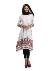 Новый стиль в Дубае женщин цветочный принт халат с халат мусульманское платье Женская одежда халат турецкий Абая Vestidos BJ10