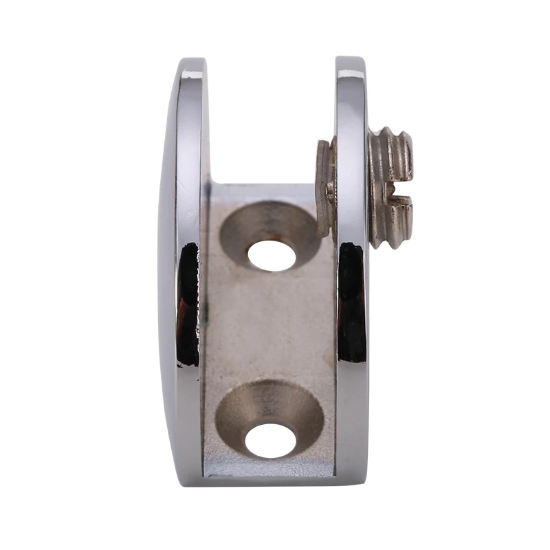 4 pcs Zinc Alloy Chrome 5-12 MM Shelf Support Heavy Duty Glass Shelf Clips glass shelf clamp holder glass fasteners