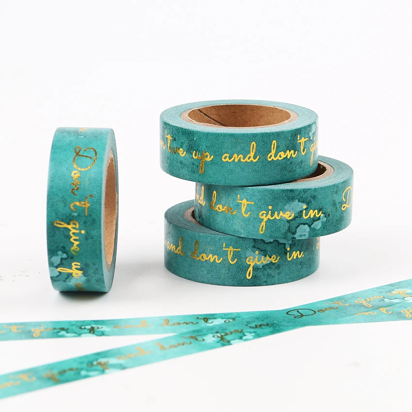 

1PC*1000cm Decorative Paper Tapes Inspirational English Words Masking Tape DIY Scrapbooking Sticker Label School Office Supply