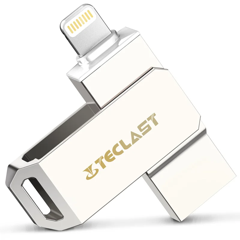 

High Speed Teclast 64GB USB Disk Dual Plug USB Flash Drive 32GB for iPhone iPad IOS7.0 USB 3.0 Pen Drive 64 GB U Disk for MAC PC