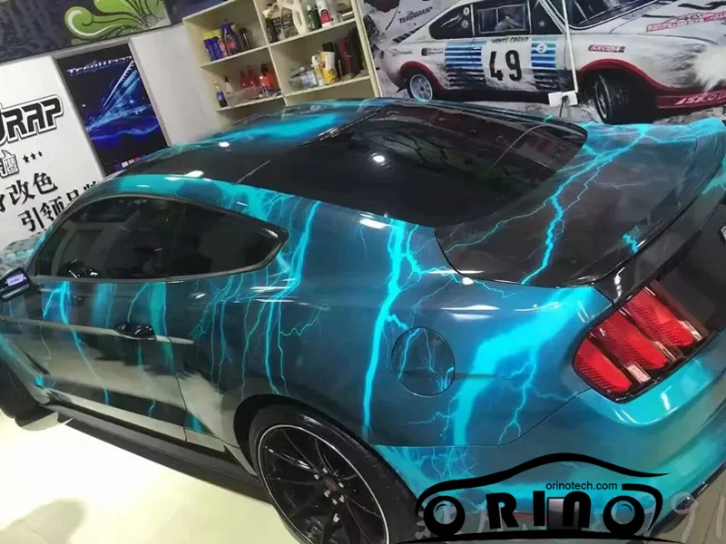 Flag Lightning Car Wrap Film-2