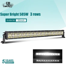 Buy CO LIGHT Super Bright Led Bar 12V 3-Rows Offroad LED Light Bar 390W 585W 780W Spot Flood Combo Work Light for Trucks SUV ATV 4x4 Free Shipping
