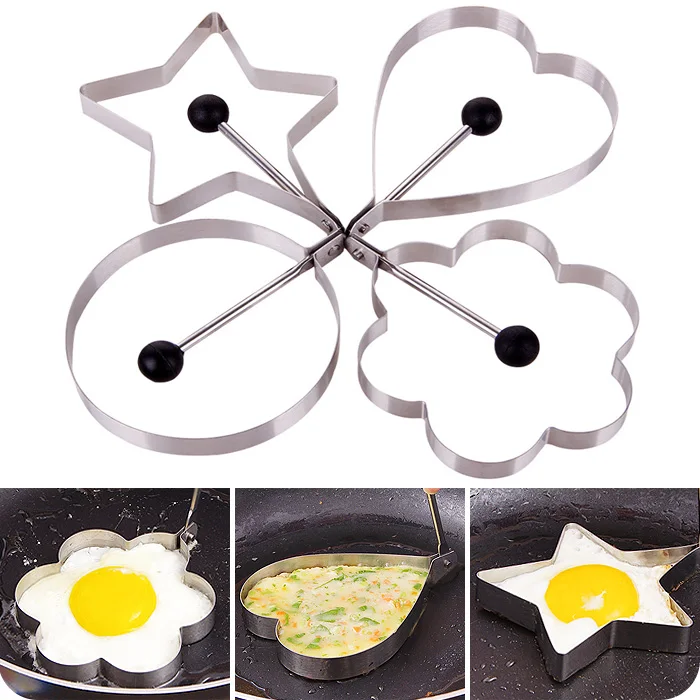 Кухонная Форма для яиц из нержавеющей стали, форма для блинов, кухонная форма для приготовления пищи, обжаривание яиц, омлетная форма