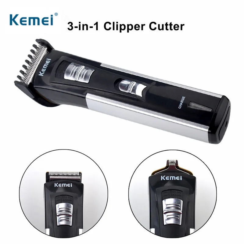 

Kemei 3 IN 1 Titanium Blade Haircut Professional Hair Clipper Electric Tools Precision Cordless Hair Trimmer Hairclipper for Men