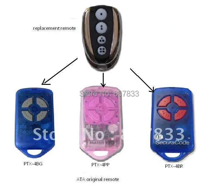 

after market ATA Securacode remote