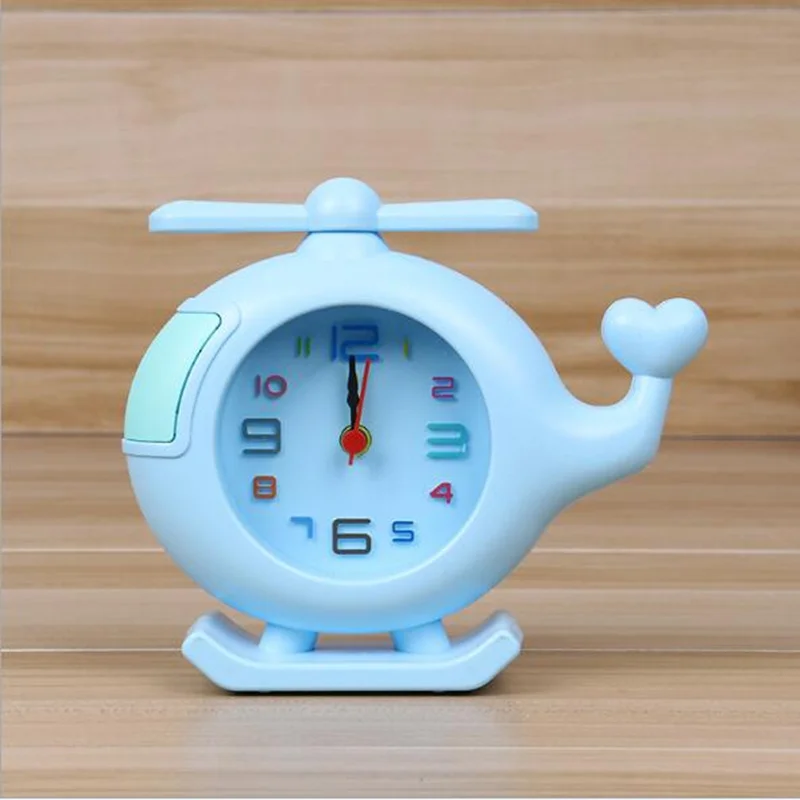 Creative Small Bed Alarm Clock colorful cartoon Children Student Desk Table Clock toy kids gift Home Decoration Office Supplies