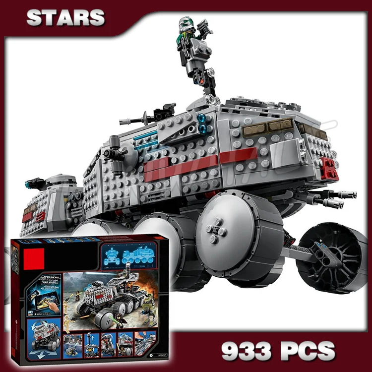 

933pcs Space Wars New Clone Turbo Tank AT-RT Desert Vehcile 05031 Model Building Blocks Toy Children Bricks Compatible with Lego