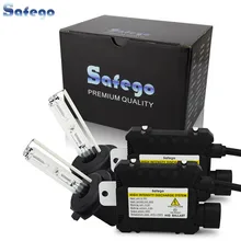 Safego 55Вт hid ксеноновый светильник комплект H7 H4 H1 H3 H8 H9 H10 H11 H13 9005 9006 hid переделочный Комплект 4300K 6000K 8000k