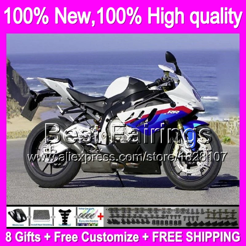 

Fairing For BMW S1000RR Blue white 09-14 S 1000 RR S1000R S 1000R 2B26 S 1000RR Blue red blk S1000 RR 09 10 11 12 13 14 +decal