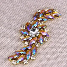 1 шт. бензин эффект Кристальные Стразы для Аппликации Швейные Свадебная аппликация со стразами DIY вечерние туфли под платье одежда с медведями с кисточками