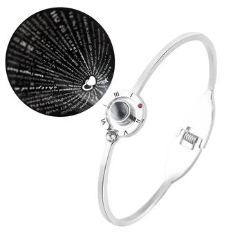 

100 Languages I love you Charm Bangles bracelets