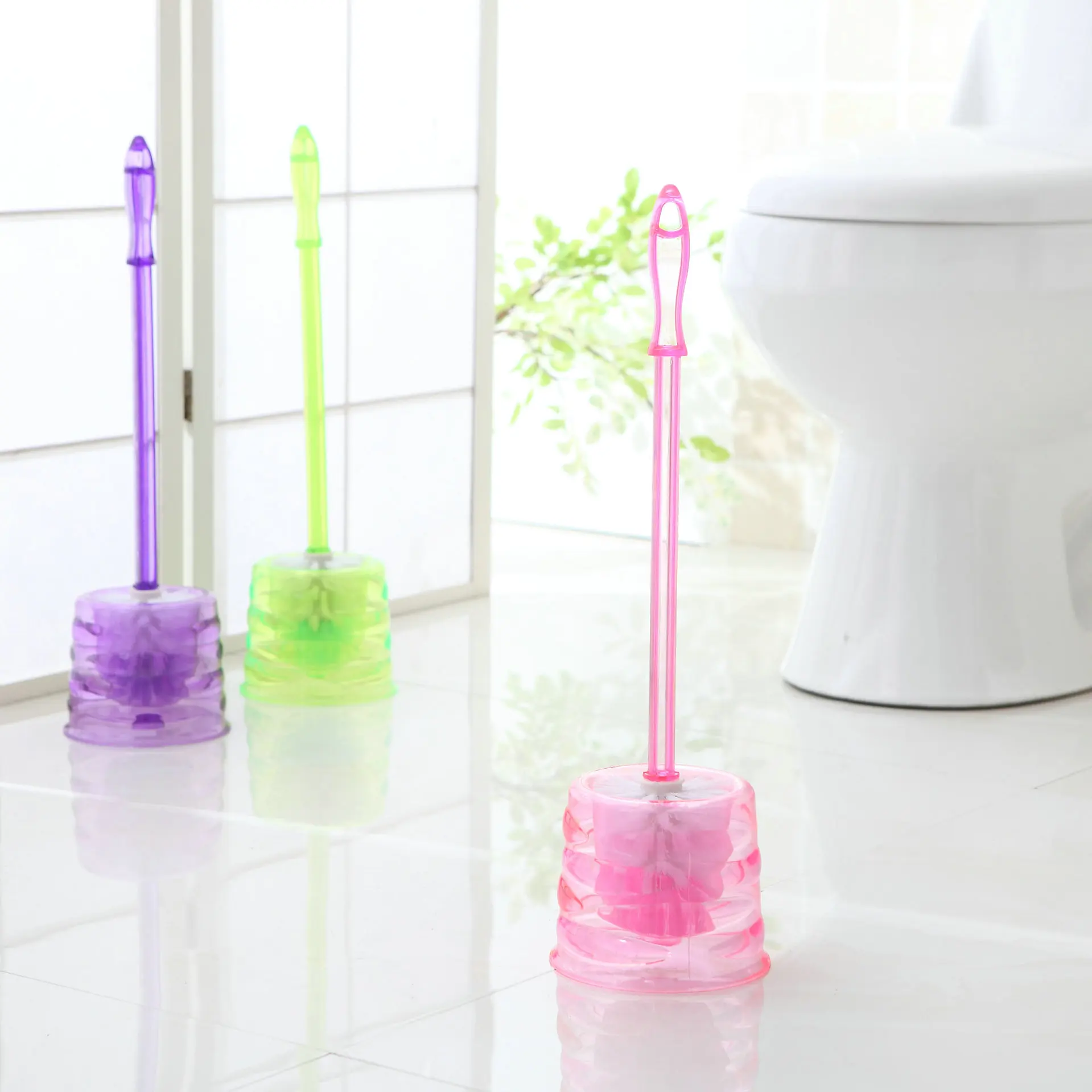 

Toilet Brush with Base Set Toilet Brush Cleaning Brush Set