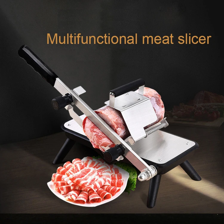Commercial Home Electric Food Meat Slicer Cheese Cut  Slicing Thickness 0-15mm 
