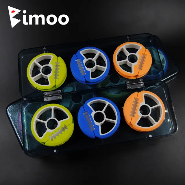 bimoo multi size silicone main line leader rig storage tackle box s l line holders fishing tackle carp rig holder line leader