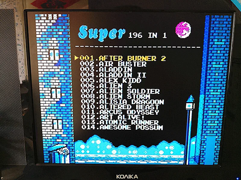 2018 !!! 196 in 1 multi games batter than 112 in 1 and 126 in 1 For Sega Mega Drive For PAL and NTSC drop shipping
