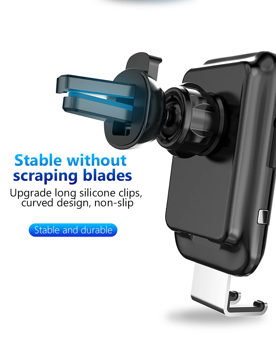 !ACCEZZ 2 in 1 510W Fast Car Wireless Charger For iPhone 8 X XS Xiaomi 7 8 Samsung S8 Phone Wireless Charging Auto Stand Holder (7)