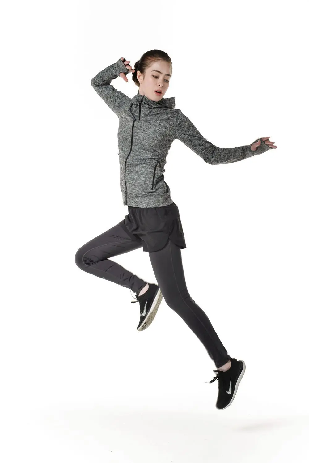 VECTOR Professional Running Jacket women Breathable Quick-drying Джерси для бега наружное спортивное пальто походный бег с капюшоном XXF30004